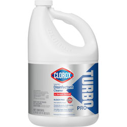 Clorox Turbo Pro Disinfectant Cleaner - Spray - 121 fl oz (3.8 quart) - Fresh ScentBottle - 1 / Each - White