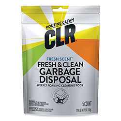 CLR Fresh and Clean Garbage Disposal, Fresh Scent, 5 Pods/Pack, 6 Packs