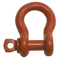 CM Columbus Mckinnon Screw Pin Anchor Shackles, 7/8 in Bail Size, 8.5 Tons