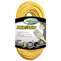 Coleman Cable Polar/Solar Extension Cord, 100 ft