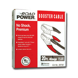 Coleman Cable Booster Cables, 4/1 AWG, 20 ft, Black
