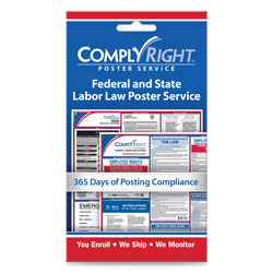 ComplyRight Labor Law Poster Service,  inState/Federal Labor Law in, 4w x 7h