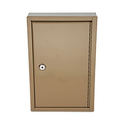 Controltek Key Lockable Key Cabinet, 30-Key, Metal, Sand, 8 x 2.63 x 12.13