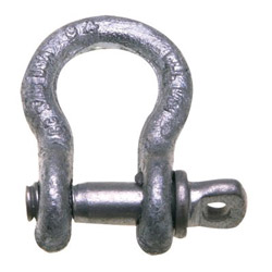 Cooper Hand Tools 419-S Series Anchor Shackles, 1 1/4 in Bail Size, 12.5 Tons, Screw Pin Shackle