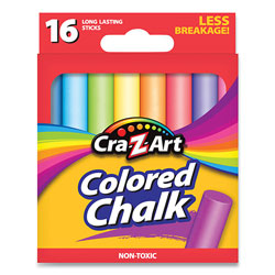 Cra-Z-Art® Colored Chalk, Assorted Colors, 16/Pack