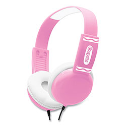 Crayola Cheer Wired Headphones, Pink/White