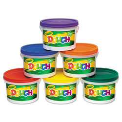 Crayola Modeling Dough Bucket, 3 lbs, Assorted, 6 Buckets/Set
