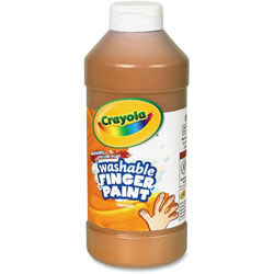 Crayola Washable Finger Paint, Non-Toxic, 16oz., Brown