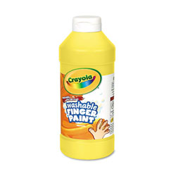 Crayola Washable Fingerpaint, Yellow, 16 oz