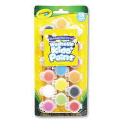 Crayola Washable Paint, 18 Assorted Colors, Interconnected 3 oz Cups