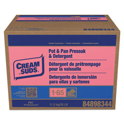 Cream Suds Manual Pot and Pan Detergent with o Phosphate, Baby Powder Scent, Powder, 25 lb Box