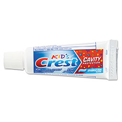 Crest® Kids' Sparkle Toothpaste, Blue, Bubblegum Flavor, 0.85 oz, 72/CT