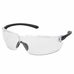 Crews BlackKat Safety Glasses, Clear Lens, Duramass Scratch-Resistant