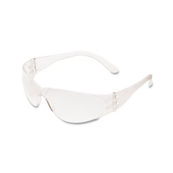 Crews Checklite® CL1 Frameless Safety Glasses, Polycarbonate Clear Lens, Duramass®, Clear Polycarbonate Temples