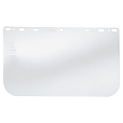 Crews Universal Faceshield, Uncoated, Clear, PETG, 15.5 in L x 10 in H