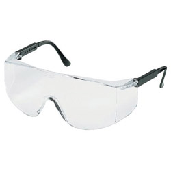 Crews Tacoma Protective Eyewear, Clear Lens, Polycarbonate, Duramass HC, Black Frame