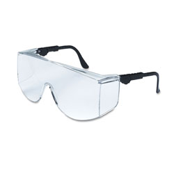 Crews Tacoma Protective Eyewear, Clear Lens, Duramass HC, Black/Clear Frame, Nylon