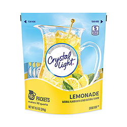 Crystal Light Flavored Drink Mix Pitcher Packs, Lemonade, 0.14 oz Packets, 16 Packets/Pouch