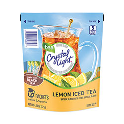 Crystal Light Flavored Drink Mix Pitcher Packs, Iced Tea, 0.14 oz Packets, 16 Packets/Pouch