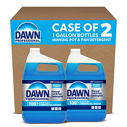 Dawn Manual Pot and Pan Dish Detergent, Original Scent, 1 gal Bottle, 2/Carton