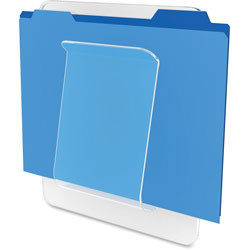 Deflecto File/Chart Holder, 1 Compartment, 10"x2"x10-1/2", Clear