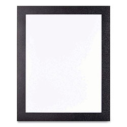 Deflecto Self Adhesive Sign Holders, 10.5 x 13, Clear with Black Border, 2/Pack