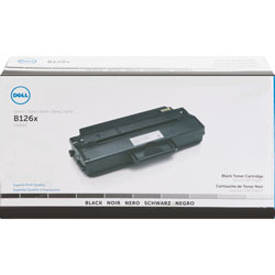 Dell Toner Cartridge, f/1260/1265, 1500 Page Yield, Black