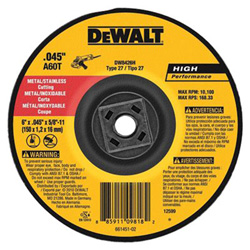Dewalt Tools 4-1/2 in X .045 in X 5/8 in -11 HP CUTOFF WHEEL