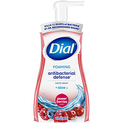 Dial Antibacterial Foaming Hand Wash, Power Berries, 10 oz, 8/Carton