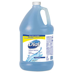 Dial Antimicrobial Liquid Hand Soap, Spring Water Scent, 1 gal Bottle