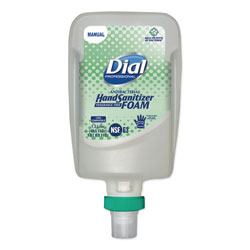 Dial FIT Fragrance-Free Antimicrobial Foaming Hand Sanitizer Manual Dispenser Refill, 1200 mL, 3/Carton