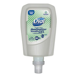 Dial FIT Fragrance-Free Antimicrobial Gel Hand Sanitizer Manual Dispenser Refill, 1000 mL, 3/Carton