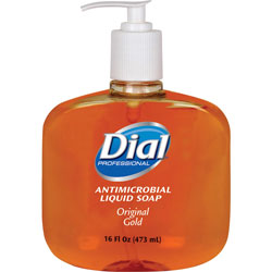 Dial Liquid Hand Soap, Anti-microbial, 16oz, Gold