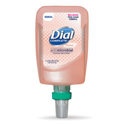 Dial Original Antimicrobial Foaming Hand Wash, Original Scent, 1,200 mL Refill Bottle, 3/Carton