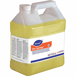 Diversey Hot Springs Heavy-Duty Cleaner, Concentrate Liquid, 192 fl oz (6 quart), Citrus Scent, 2/Carton