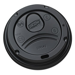 Dixie Drink-Thru Lids for 10-20 oz Cups, Plastic, Black (DIXD9542B)