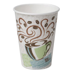 Dixie Hot Cups, Paper, 16oz, Coffee Dreams Design, 500/Carton