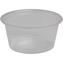 Dixie Portion Cup, 2 oz., 2-1/2 inWx2-1/2 inLx1-1/5 inH, 2400/CT, Clear