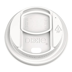 Dixie Smart Top Reclosable Lids for Hot Cups, Fits 10 oz to 20 oz Cups, White, 1,000/Carton