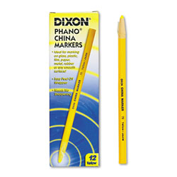 Dixon Ticonderoga Pencils, F (#2.5), Black Lead, Yellow Barrel, Dozen, DIX13885