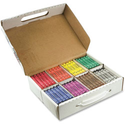 Dixon Ticonderoga Crayons Masterpack, Large, 200/BX, Ast