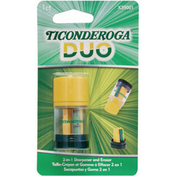 Dixon Ticonderoga DUO Manual Pencil Sharpener - Multicolor - 1 / Each