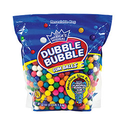 Dubble Bubble Original Gum Balls, 3.3 lb Bag, Assorted Flavors