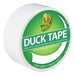 Duck® Colored Duct Tape, 3 in Core, 1.88 in x 20 yds, White