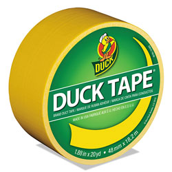 Duck® Colored Duct Tape, 3 in Core, 1.88 in x 20 yds, Yellow