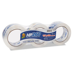Duck® HP260 Packaging Tape, 3 in Core, 1.88 in x 60 yds, Clear, 3/Pack