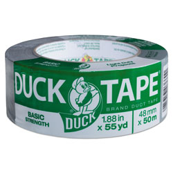Duck® Utility Duct Tape, 3 in Core, 1.88 in x 55 yds, Silver