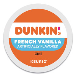 Dunkin' Donuts K-Cup Pods, French Vanilla, 22/Box