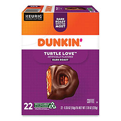 Dunkin' Donuts K-Cup Pods, Turtle Love Coffee, 22/Box