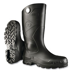 Dunlop® Protective Footwear Chesapeake Rubber Boots, Steel Toe, Unisex 14, 16 in Boot, PVC, Black